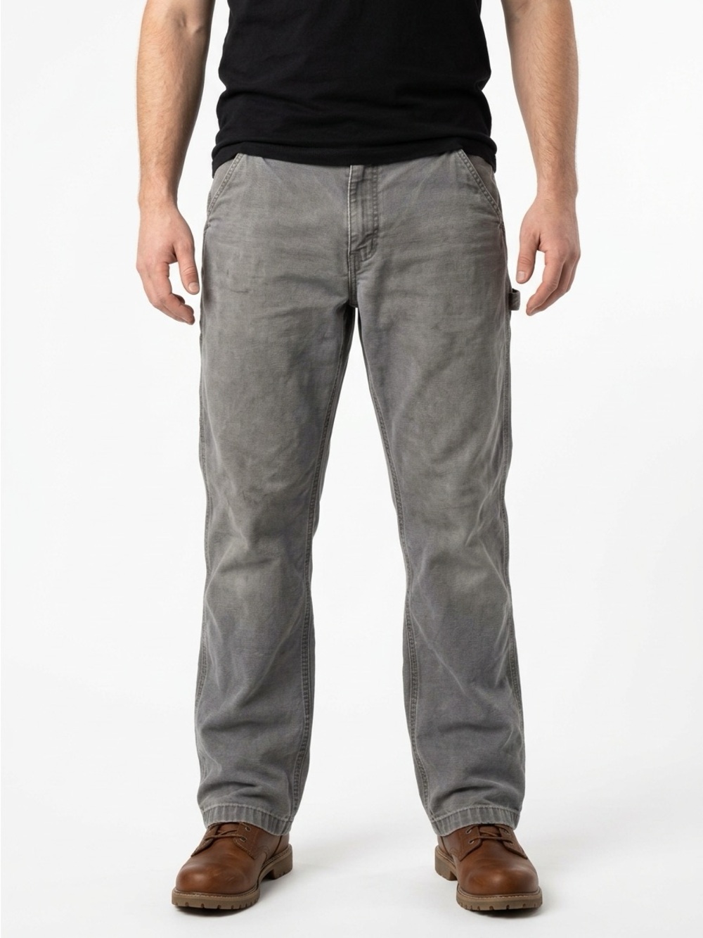Carhartt Rugged Flex Relaxed Fit Utility Canvas Work Pant Grey 36x34